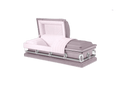 The Cambridge Series Orchid casket — orchid 20-gauge steel with pink crepe interior