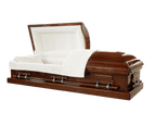 Langdon Solid Cherry Casket — eggshell velvet interior