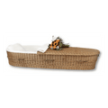 Discount Caskets Willow Casket — solid willow with white cotton interior