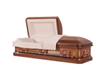 Venus Copper casket — copper 18-gauge steel with ivory velvet interior (view 2)