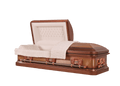 Venus Copper casket — copper 18-gauge steel with ivory velvet interior
