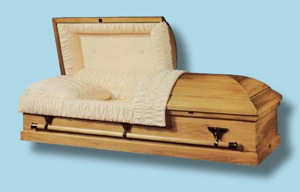Batesville Citation Hardwood casket — solid poplar with rosetan crepe interior (view 3)