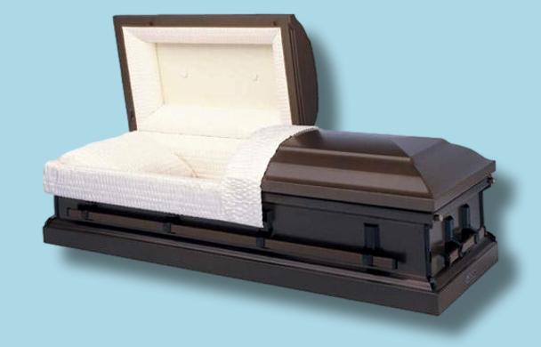 Batesville Earthtone Casket — 20-gauge steel with rosetan crepe interior (view 3)