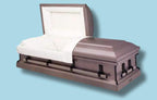 Batesville Graytone Casket — gray 20-gauge steel with silver crepe interior (view 3)
