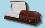 Batesville Hartfield Hardwood casket — solid poplar with rosetan crepe interior (view 3)