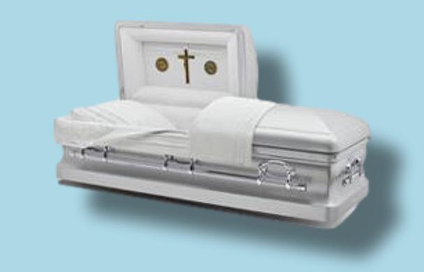 Batesville Platinum Casket — platinum 16-gauge stainless steel (view 3)