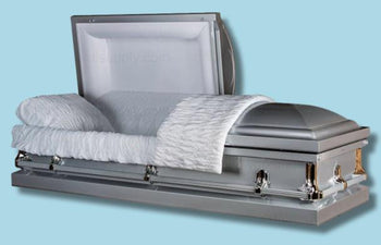 Shepard Silver Metal Casket