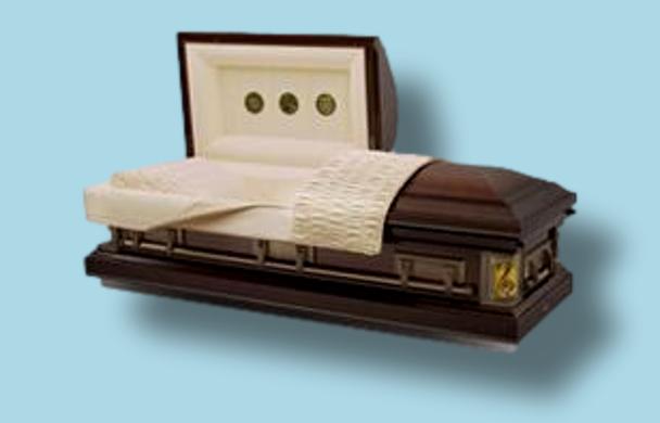 Batesville Star Quartz Casket — bronze 16-gauge steel with velvet interior (view 3)