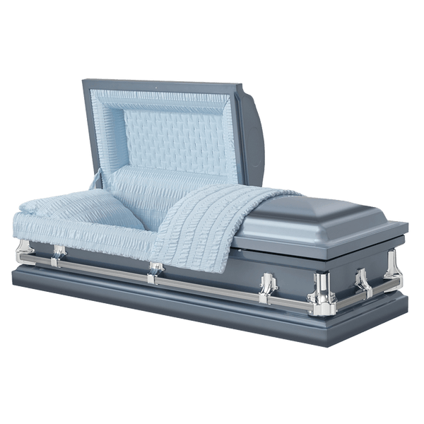 Baylor Blue Casket Only $995 - Discount Caskets - Discount Caskets