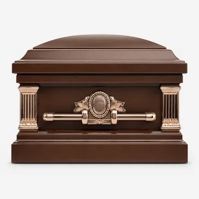 Brown caskets